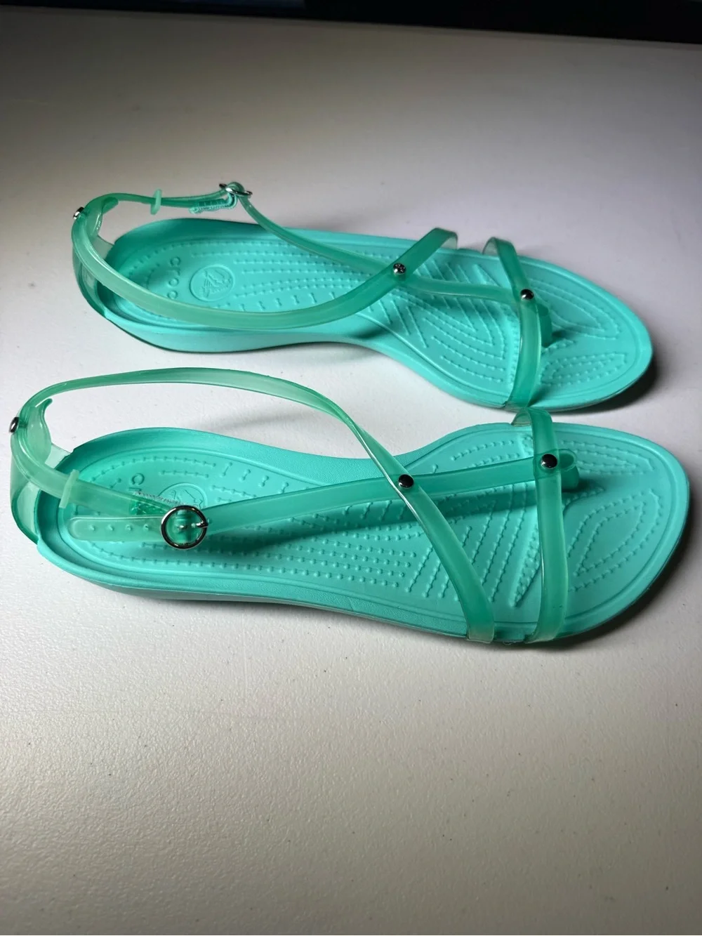 CROCS Women's Really Sexi Flip Sandals in “Island Green
